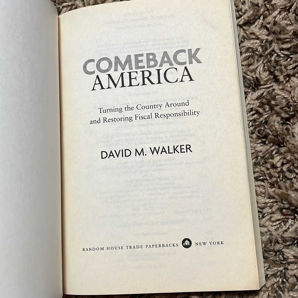 COMEBACK AMERICA BOOK - Picture 7 of 9